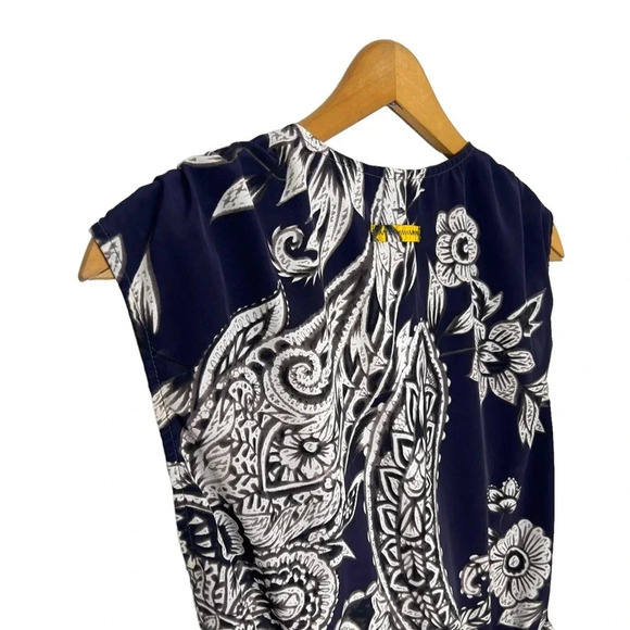 YOANA BARASCHI Anthropologie Anila Peplum Graphic Print Bohemian Blouse - Picture 6 of 12